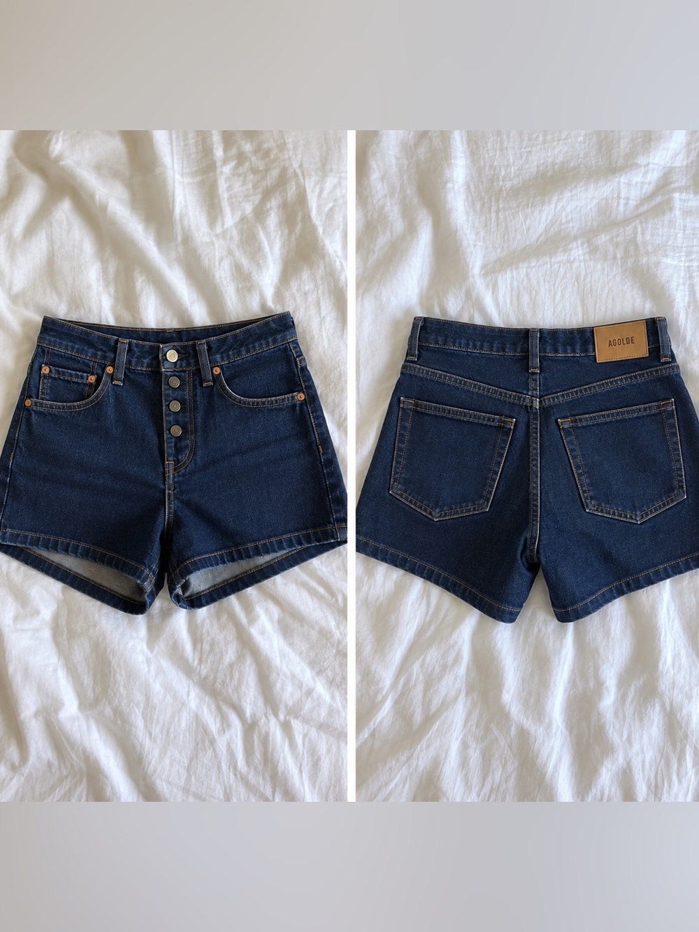 AGOLDE Ridley High Rise Shorts in Reissue Size 28